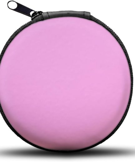 Earphone Case  Headphone Earbud Hard Protective Carrying Case Bag Pink