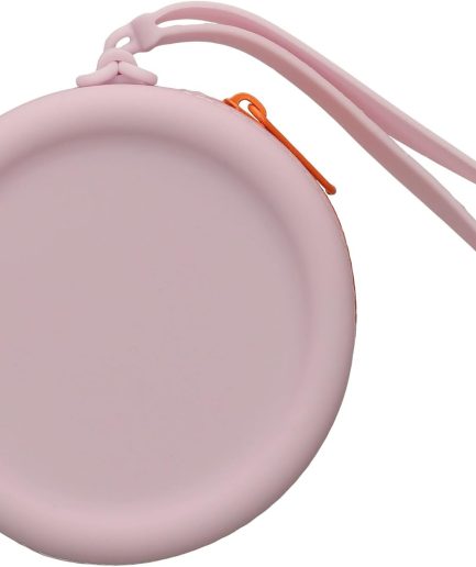 Headphones Pouch Case Compatible with in-Ear Headphones - Silicone 7 x 7 cm - Violet Purple