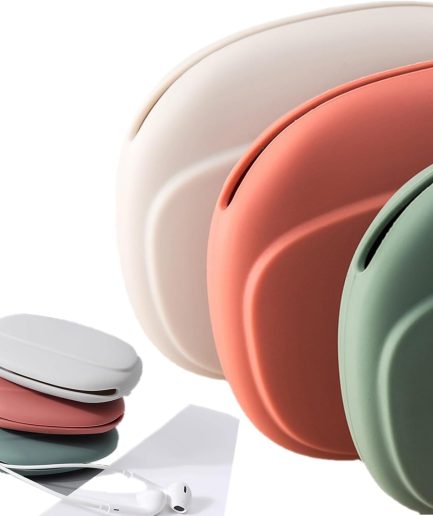 3 Pcs Silicone Earbud Case - Earphone Storage Organizer for Earpieces SD Card Camera Chips Travel Use