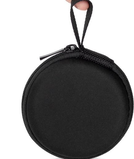 Travel Case for Earphones Earplugs (1, Black)